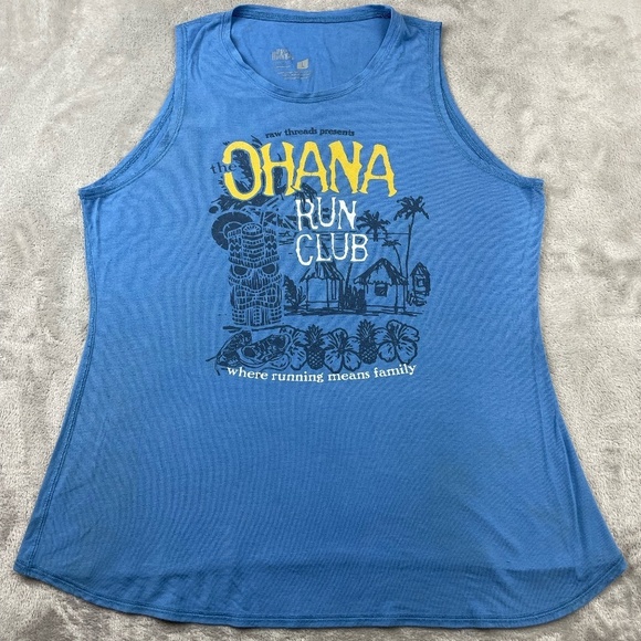 Raw Threads Tops - Raw Threads Disney Ohana Run Sleeveless Tank Top Women's L